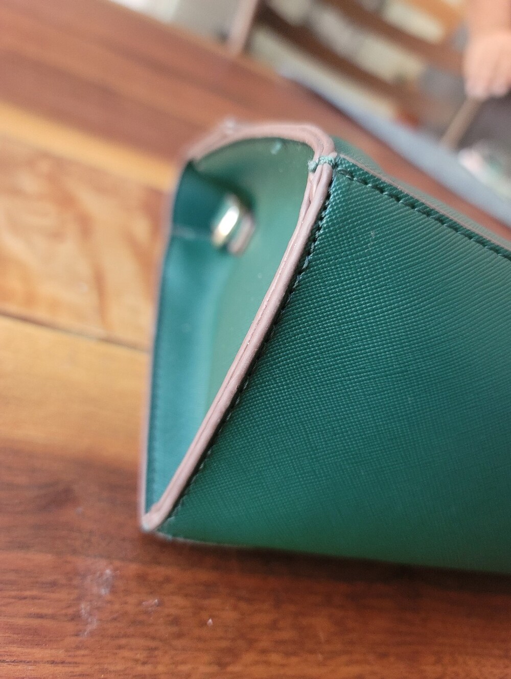 Anne Klein Green Flap Top Handle Satchel - Picture 11 of 13